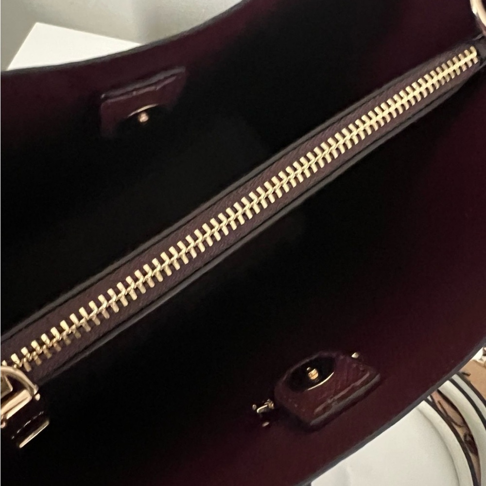Coach White Crossbody Bag with Gold Accents - Picture 4 of 8